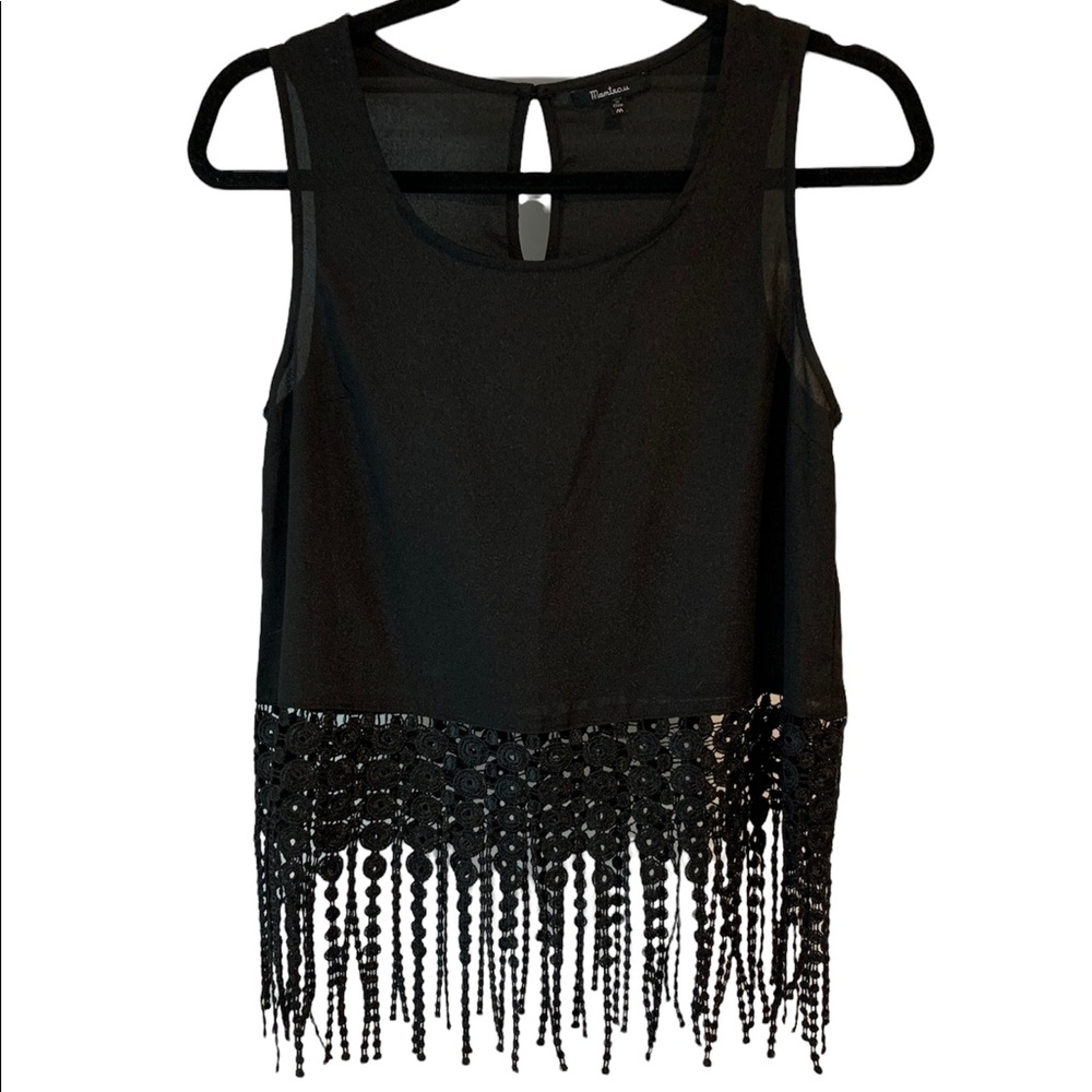 Monteau Black Sleeveless Top